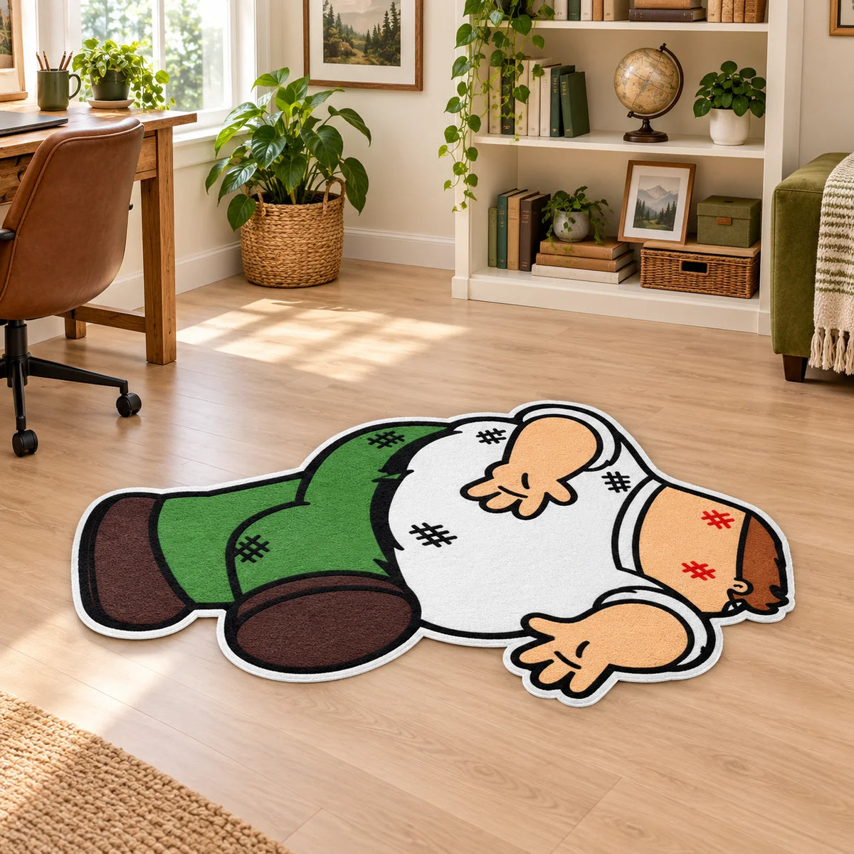Family G-Guy Joke Peter G-Griffin Irregular Area Rug Soft Flannel Floor Mat for Game Room Bedroom Living Room Home Decor Gift