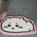 Chiikawa Cartoon Irregular Floor Mat Soft Plush Non-Slip Absorbent Doormat Character Rug for Bedroom Bathroom Entranc Home Decor