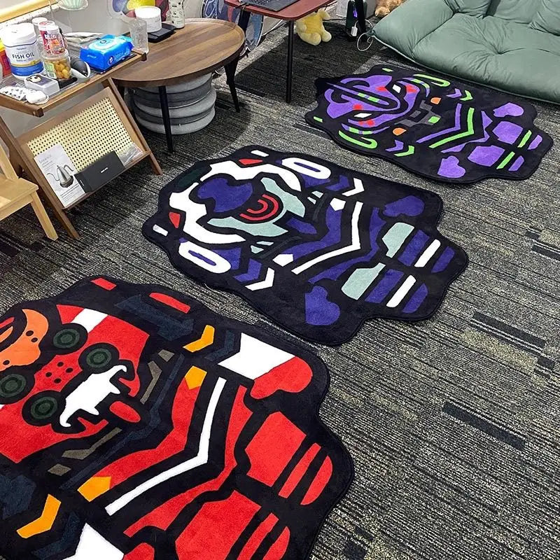 NEON GENESIS EVANGELION Designer Plush Rug Soft Doormat Floor Mat Carpet Home Living Bath Room Anti Imitation Slip Gifts
